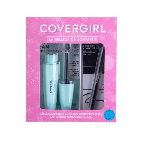 Pack Covergirl Máscara Lash Blast Clean Waterproof Black + Delineador Perfect Point Black