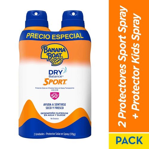 Pack Banana Boat Dry Balance Sport Spf50 170G