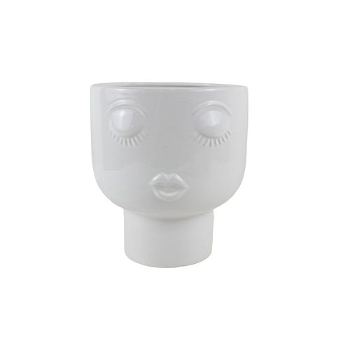 Maceta Cara Blanca 17.5 Cm