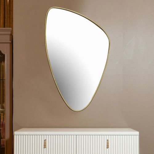 Espejo Irregular 50 Cm Dorado Metal