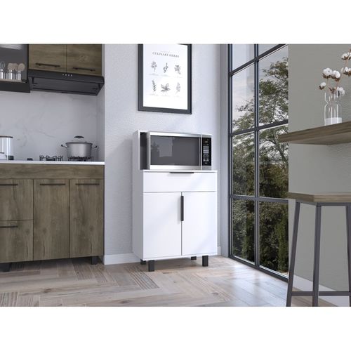 Mueble Microondas Oshawa 2 Puertas Blanco