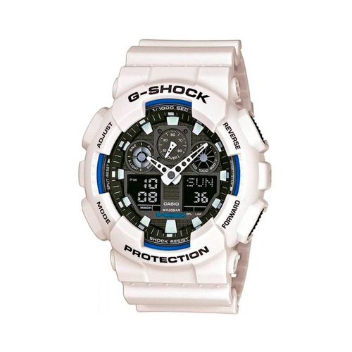 Reloj Casio Original G-SHOCK GA-100B-7ACR Marco y Correa Blanco - Sanllo