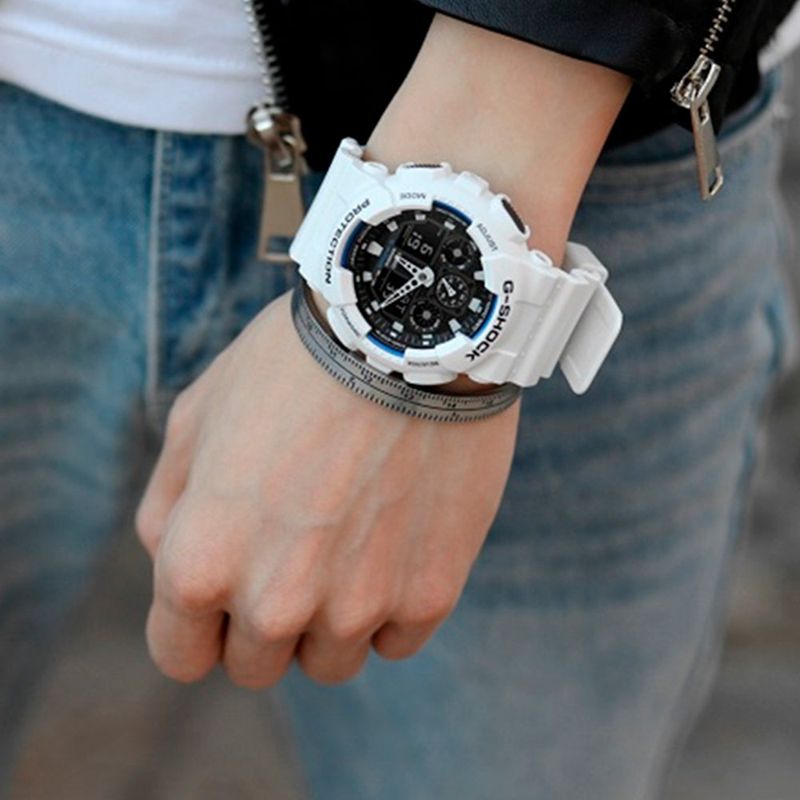 Reloj-Casio-Original-G-SHOCK-GA-100B-7ACR-Marco-y-Correa-Blanco---Sanllo