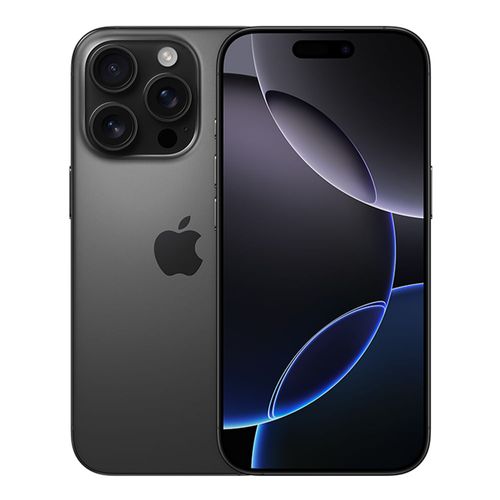 iPhone 16 Pro 128GB, 8GB ram, cámara principal 48MP + 48MP + 12MP, frontal 12MP, 6.3", negro