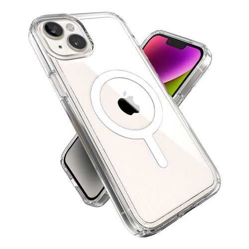 Case para iPhone 15 Plus con MagSafe para carga inalámbrica, transparente