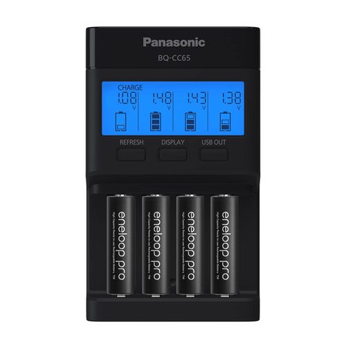 Pilas Recargables Panasonic Eneloop Pro 2500mAh + Cargador BQ-CC65