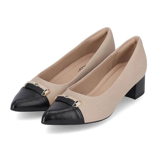 Zapato mocasine Mujer 739065 MARFIM/PRETO