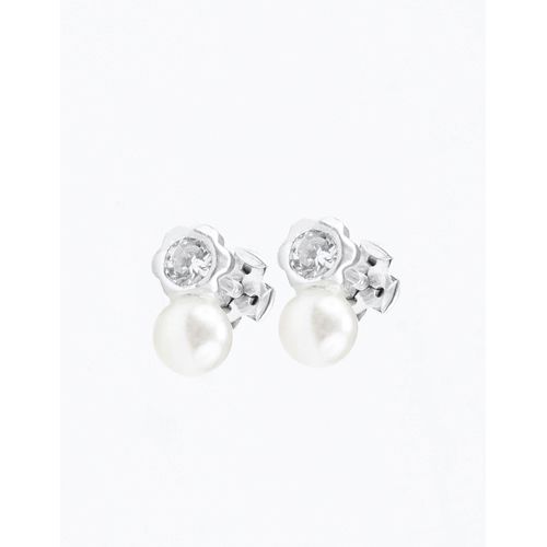 ARETE CIRCLE SHINE SILVER 4 MM PEARL