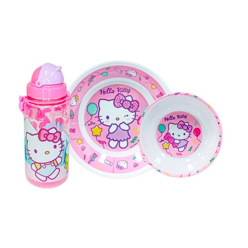 Vajilla Infantil Hello Kitty +Tomatodo Scool Melamine