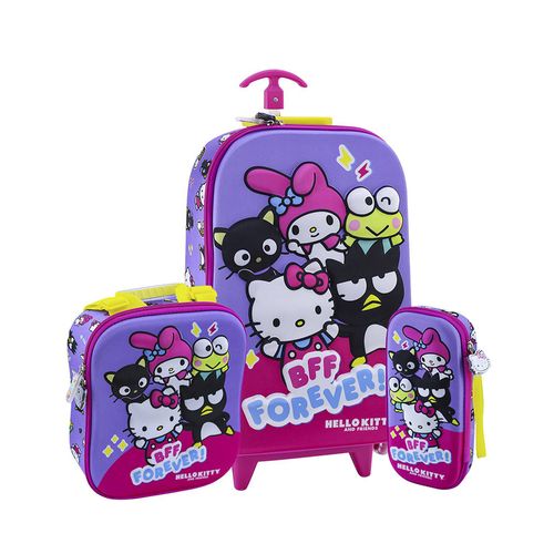 Set Maleta Escolar Scool Hello Kitty & Friends Ruedas 804050 - 30054