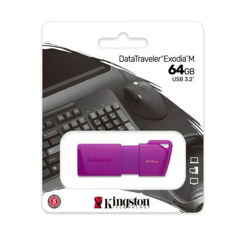 Memoria USB Kingston DataTraveler Exodia M 64GB Purpura