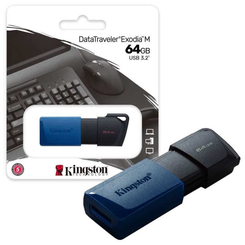 Memoria-USB-32-Kingston-64gb-Exodia-M-Retractil-Azul