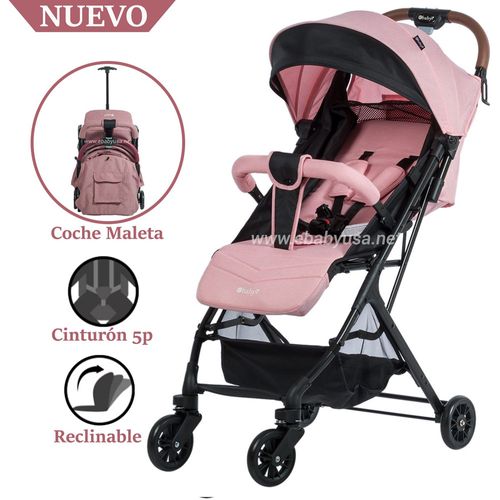 Coche Maleta Ebaby Respaldar Reclinable Kalan Rosado