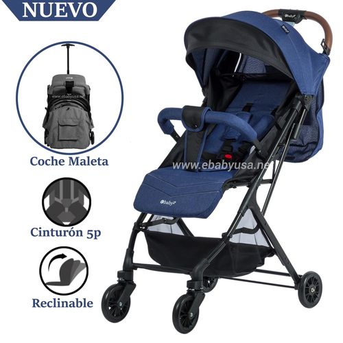 Coche Maleta Ebaby Respaldar Reclinable Kalan Azul