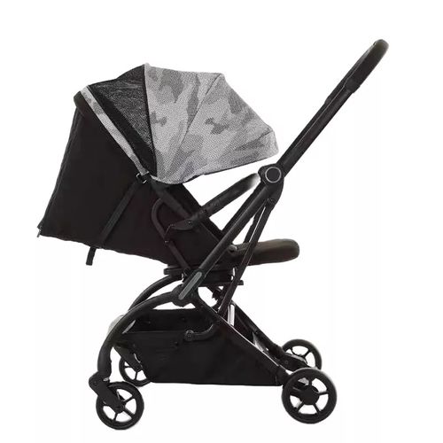 COCHE DE BEBE LONDON ROTACION DE 360° VIAJERO COLOR GRIS