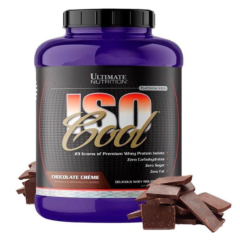 PROTEINA-AISLADA-ISO-COOL-5LB-CHOCOLATE---SHAKER-GRATIS---ULTIMATE-NUTRITION