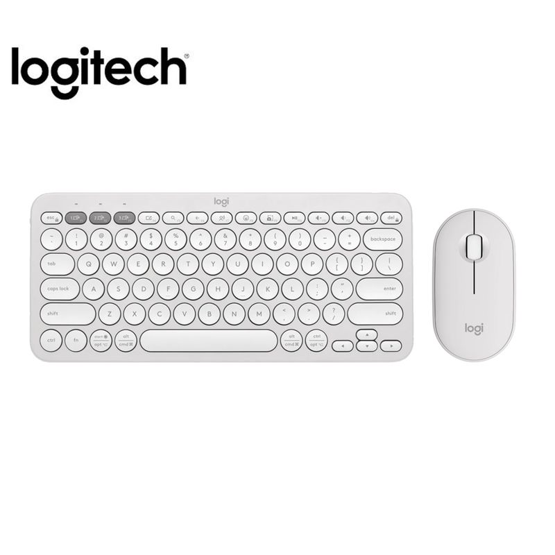 Teclado---Mouse-Logitech-Pebble-2-K380s--Mouse-M350s-BT-Wirelless-Blanco