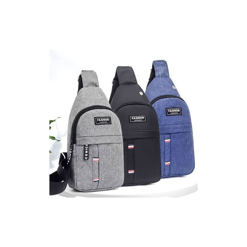 Mochila-Morral-Bandolera-Riñonera-Cruzado-Juvenil-Antirrobo---Azul