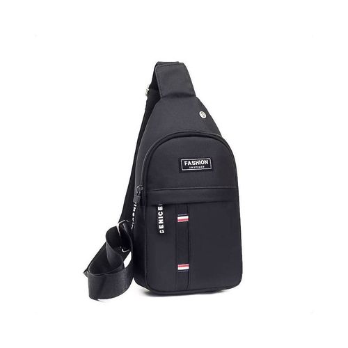 Mochila Morral Bandolera Riñonera Cruzado Juvenil Antirrobo - Negro