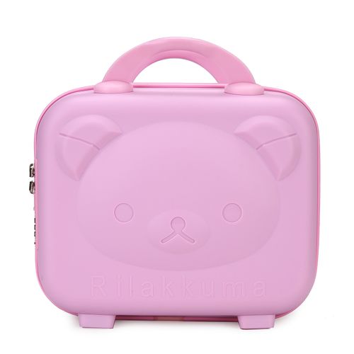 Maleta Neceser Viajera Multiusos Kawai Con Clave Osito - Rosa Fuerte