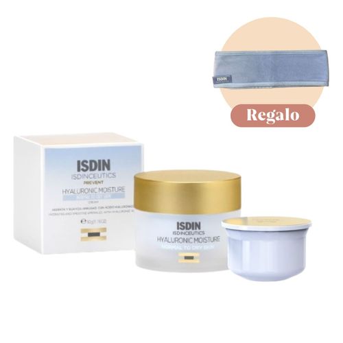 Pack Isdin Isdinceutics Hyaluronic Moisture para Piel Normal a Seca + Refill - Crema Hidratante Con Ácido Hialurónico