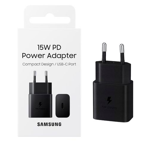 Cargador Carga Rápida Samsung 15W Sin Cable Negro