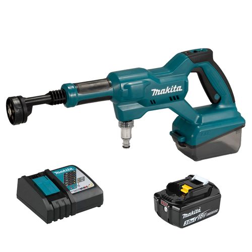 Hidrolavadora 18V LXT BL 24 Bar + Bateria 3.0 Ah + Cargador Makita CO-DHW180Z01-ESP