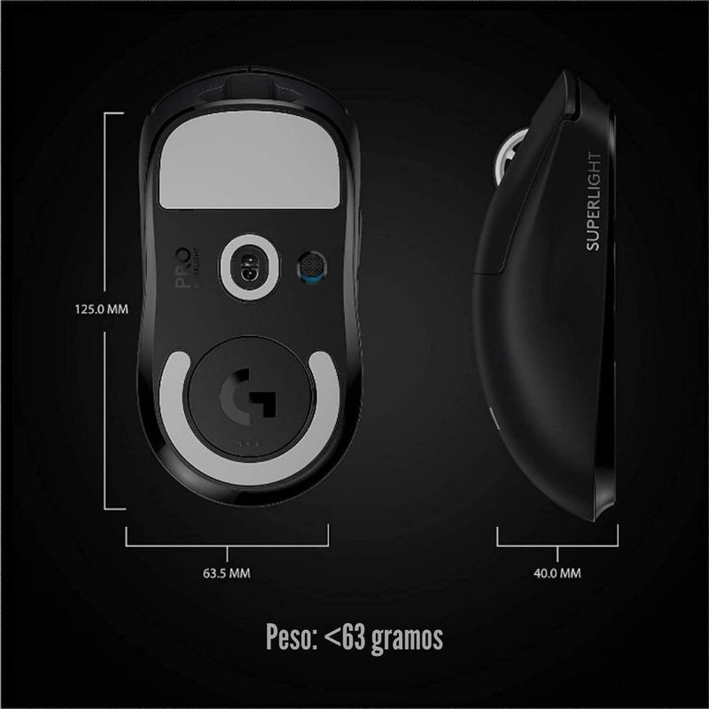 Logitech-G---Mouse-Pro-X-Superlight-Wireless-Hero-25K-Negro