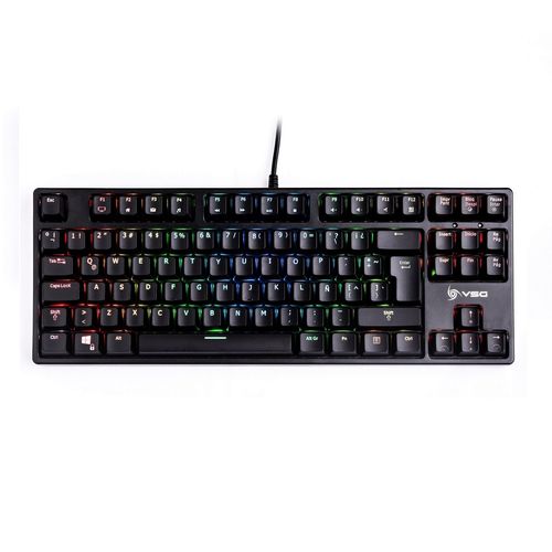 Teclado Mecánico Gamer RGB Alnitak Black VSG Switch Red