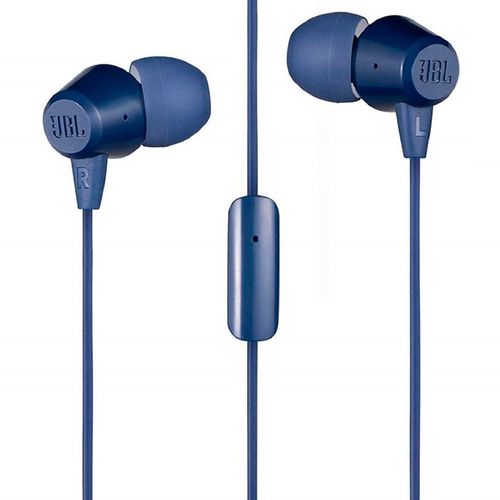 Jbl - Audífono c50hi con micrófono bass sound - azul