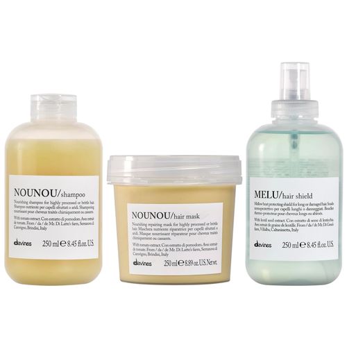 Shampoo Nutritivo 250ml + Mascarilla + Spray Shield Davines Nounou