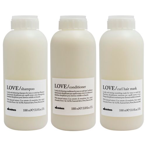 Shampoo 1000ml + Acondicionador + Mascarilla Davines Love Curl