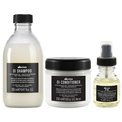 Shampoo Antioxidante 280ml + Acondicionador + Oil 50ml Davines OI