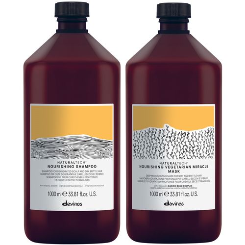 Shampoo Nutritivo 1000ml + Mascarilla Davines Nourishing