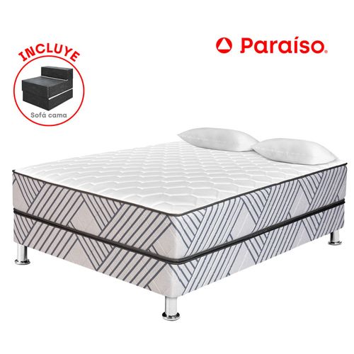 Cama VIVA HOME Palmera 2 Plazas + Sofá Cama