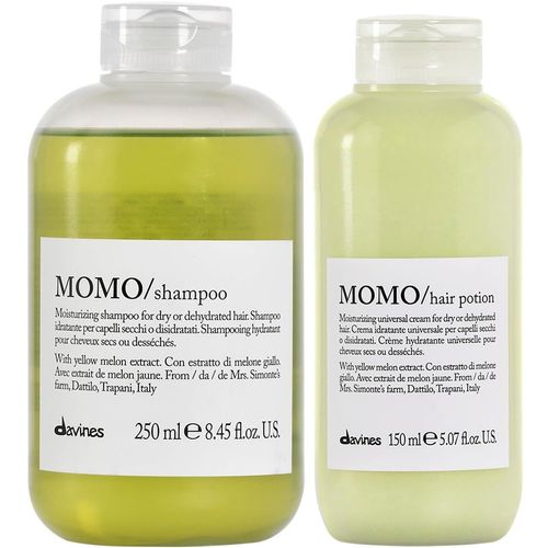 Shampoo Hidratante 250ml + Crema Hair Potion Davines Momo