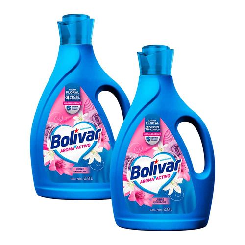 Pack Suavizante BOLIVAR Floral Frasco 2.8L x2un
