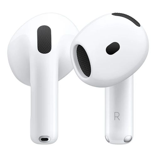 Audífonos bluetooth True Wireless Apple Airpods (4ta Gen) cancelación activa de ruido, resistente al agua IP54, duración máx. 5 horas, blanco