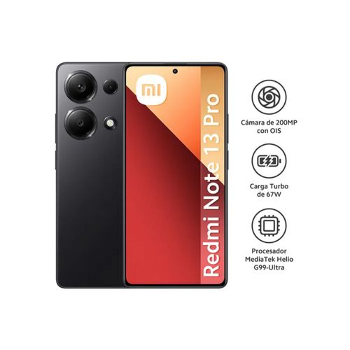 Celular Xiaomi Redmi Note13 Pro 8GB 256GB Negro REDMINOTE13PROB