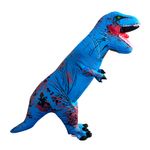 Disfraz-Dinosaurio-Rex-Azul-Inflable-Adulto-Halloween-Cosplay