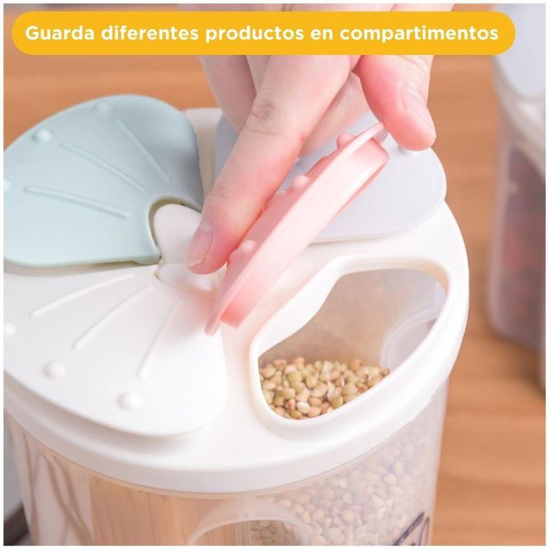 Contenedor-Dispensador-de-Cereales-Menestras-4-Divisiones-2500ml-