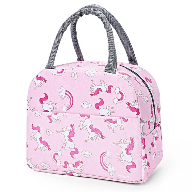 Lonchera-Termica-Fiambrera-Portatil-Diseño-Unicornio-Rosa-83L-