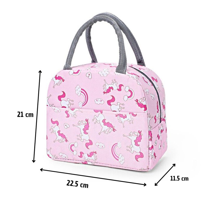 Lonchera-Termica-Fiambrera-Portatil-Diseño-Unicornio-Rosa-83L-