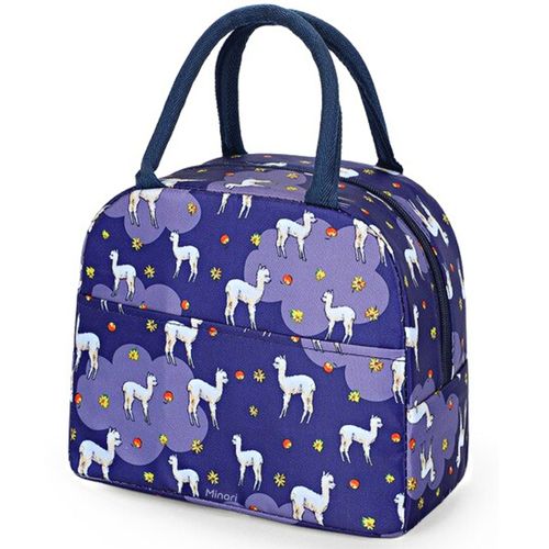 Lonchera Térmica Fiambrera Portátil Diseño Alpaca Morado 83L