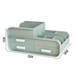 Organizador-de-Maquillaje-Cosmeticos-Estante-de-Tocador-Verde-N161