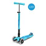 Scooter--Maxi-Micro-Deluxe-FOLDABLE-LED-Celeste-