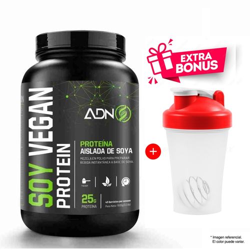 Proteína de Soy Vegan Protein 1.5 kg Vainilla - 42 Servicios