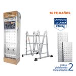 Escalera-multiposicion-16-peldaños-escalera-articulada-200Kg---Truper