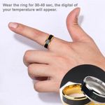 Packx2-Anillo-Inteligente-De-Acero-Con-Sensor-De-Temperatura-Unisex-Color-Negro---Talla-6