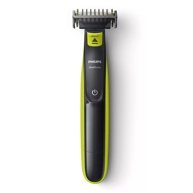 Afeitador-Philips-One-Blade-Inalambrica-QP2521-10-Negro-con-Verde-Oferta-